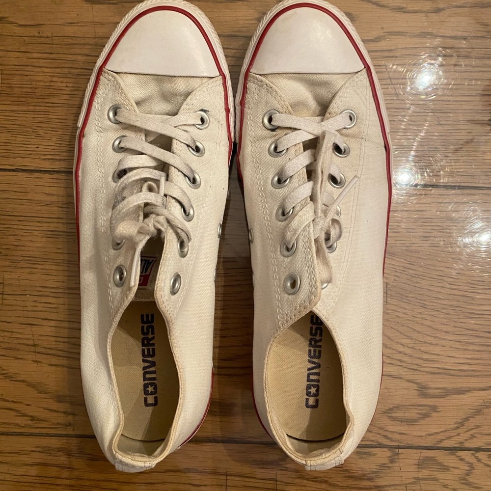 White low top Converse